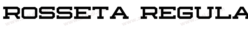 Rosseta Regular字体转换 Rosseta Regular字体转换